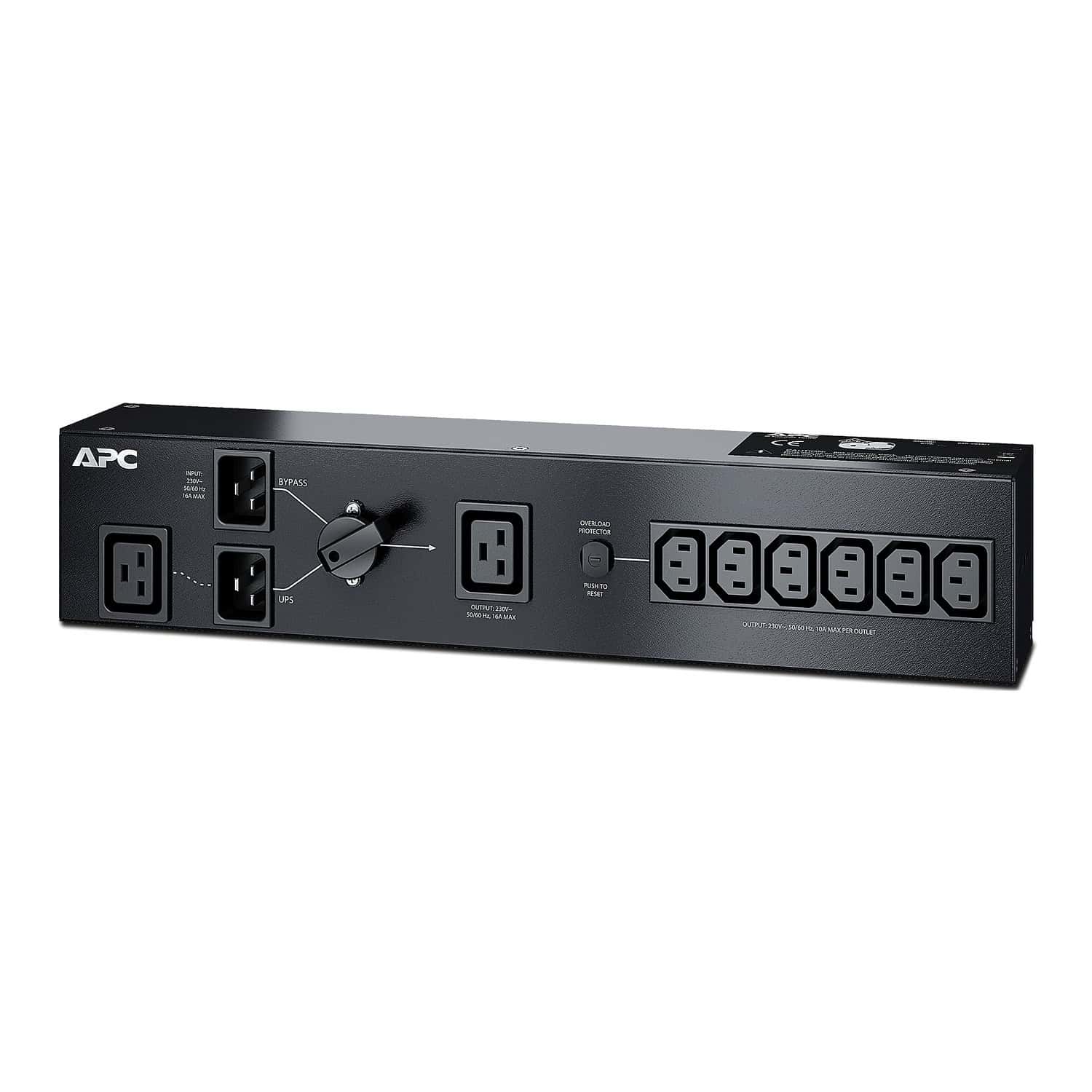APC SERVICE BYPASS PDU, 230V 16AMP W/ (6) IEC C13 EN (1) C19 (SBP3000RMI) thumbnail