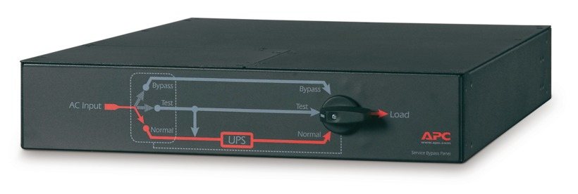 APC Service bypass Panel SBP6KRMI2U - 230V, Hardwire ingang, (4x) C19 uitgang (SBP6KRMI2U) thumbnail