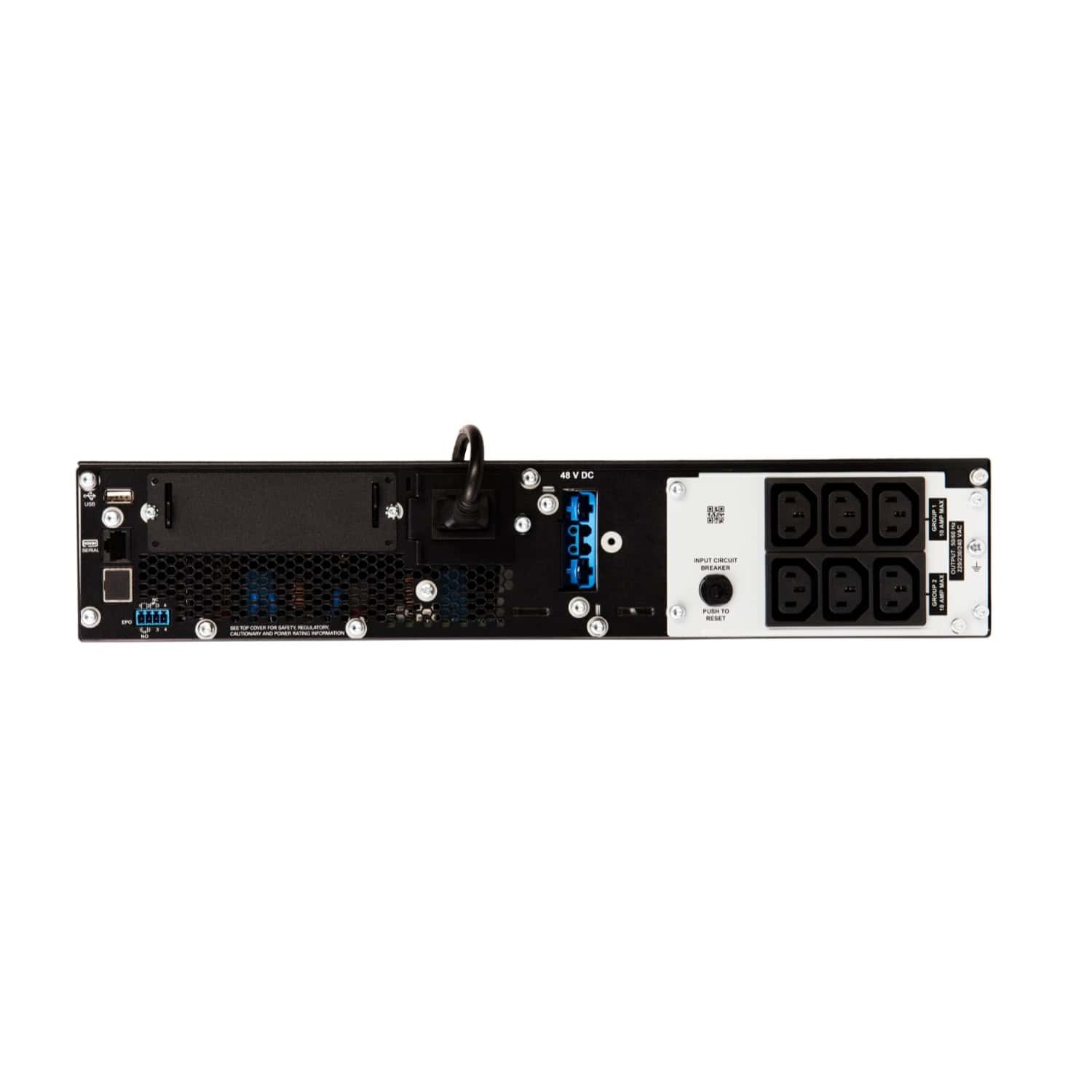 APC Smart-UPS On-Line SRT1000RMXLI-NC Noodstroomvoeding - 1000VA, 6x C13 uitgang, rackmount, NMC (SRT1000RMXLI-NC) thumbnail
