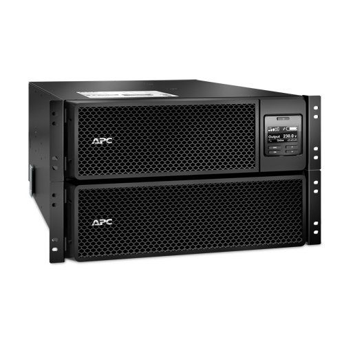 APC Smart-UPS On-Line 10KVA noodstroomvoeding 6x C13, 4x C19, hardwire 1 fase uitgang, rackmountable, Embedded NMC (SRT10KRMXLI) thumbnail