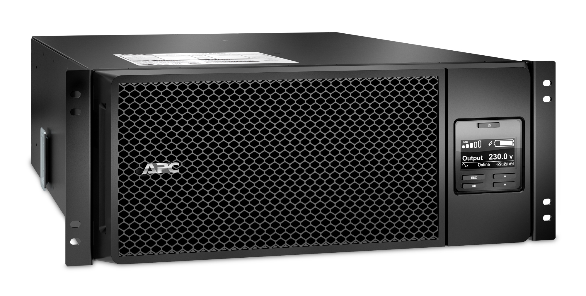 APC Smart-UPS On-Line SRT6KRMXLI - 6kW/VA, 6x C13 + 4x C19 + hardwire 1 fase uitgang, rackmountable, Embedded NMC (SRT6KRMXLI) thumbnail