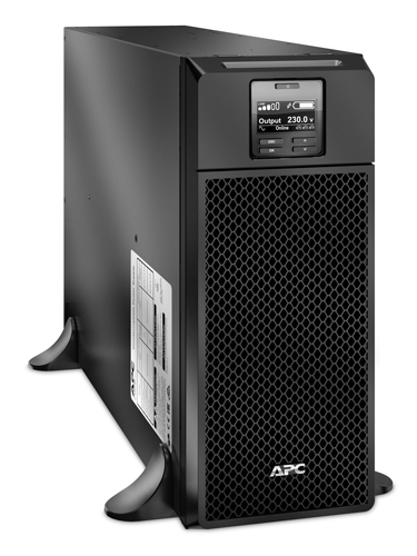 APC Smart-UPS On-Line SRT6KXLI - Noodstroomvoeding, 6x C13, 4x C19, hardwire 1 fase uitgang, Embedded NMC, Tower, 6000VA (SRT6KXLI) thumbnail