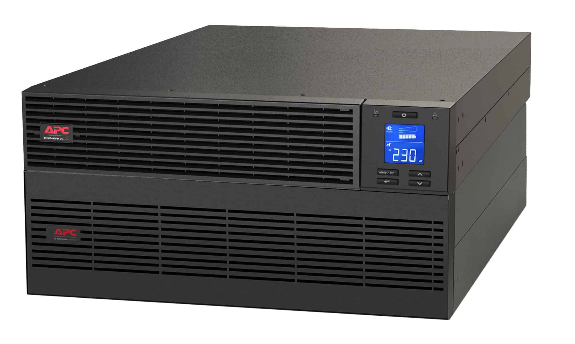 APC Easy-UPS On-Line 6000VA Noodstroomvoeding - Hardwire 1 fase uitgang, USB, Zonder railkit, Extendable runtime (SRV6KRIL) thumbnail