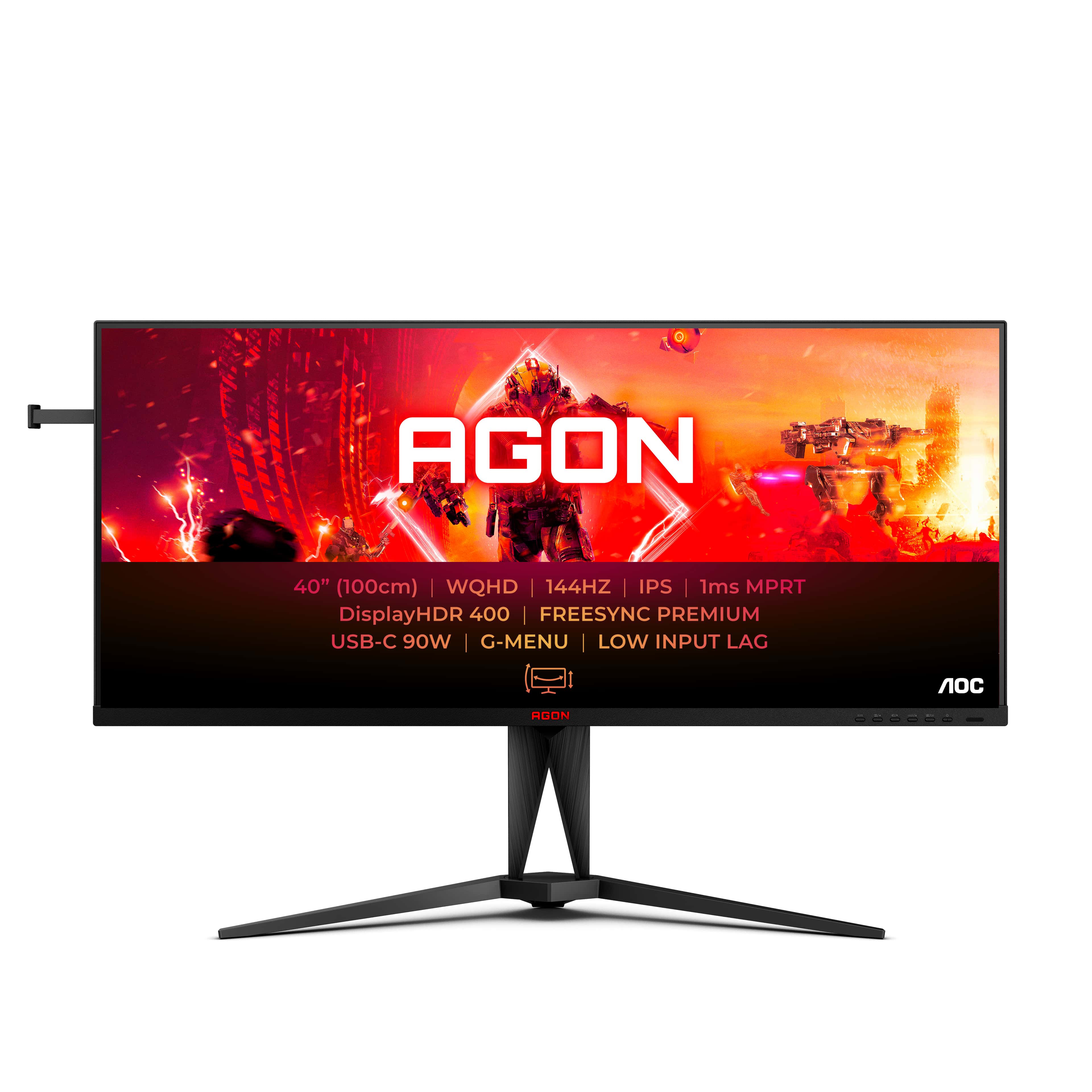 AOC AGON 5 AG405UXC computer monitor 100,3 cm (39.5) 3440 x 1440 Pixels Wide Quad HD LCD Zwart (AG405UXC) thumbnail