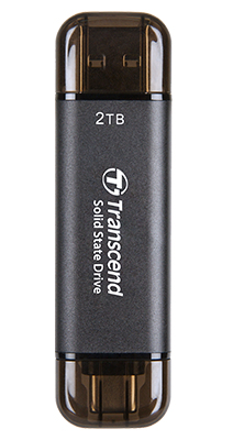 Transcend TS2TESD310C externe solide-state drive 2 TB Zwart (TS2TESD310C) thumbnail