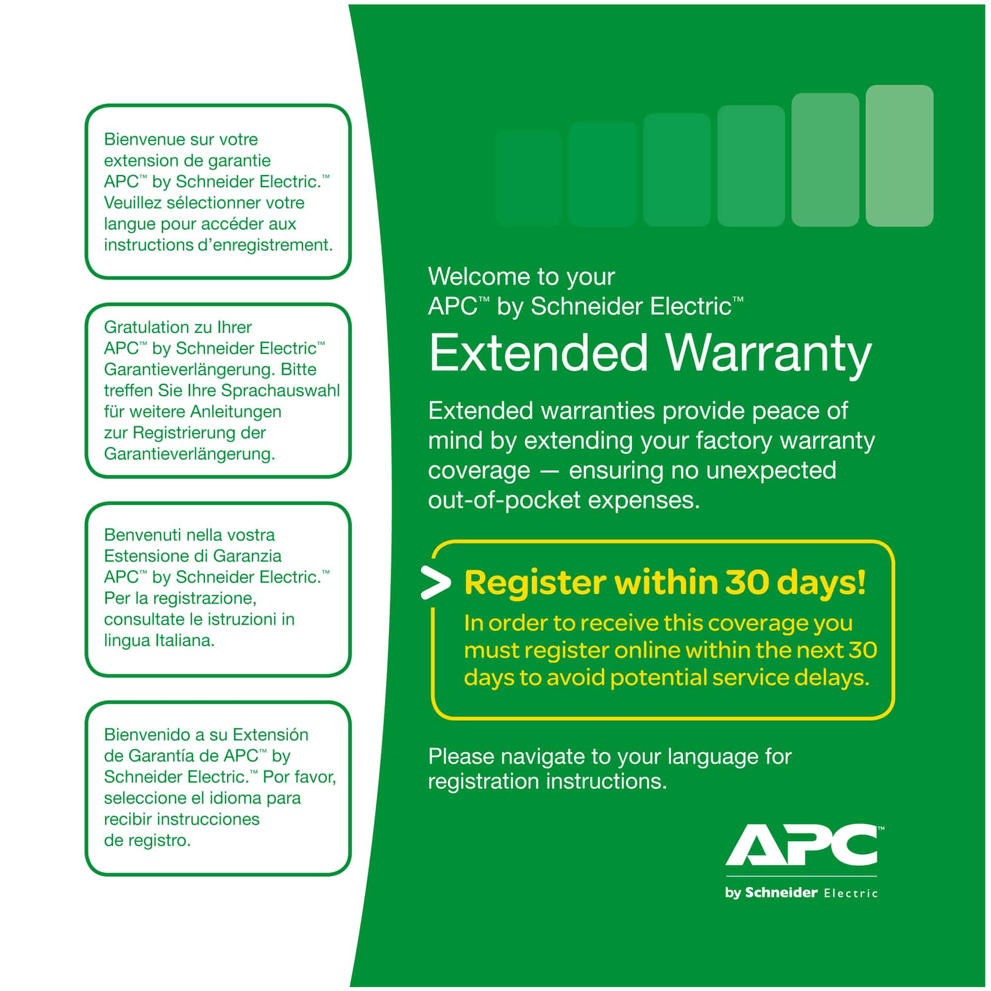 APC Accessoires Service Pack-02: +1 jaar garantie upgrade (WBEXTWAR1YR-AC-02) thumbnail