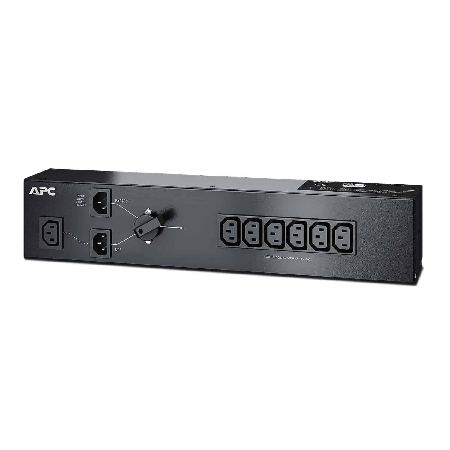 APC Service bypass panel SBP1500RMI - 230V, C14 ingang, (6x) C13 uitgang (WUPGPMV7X24-UG-01) thumbnail