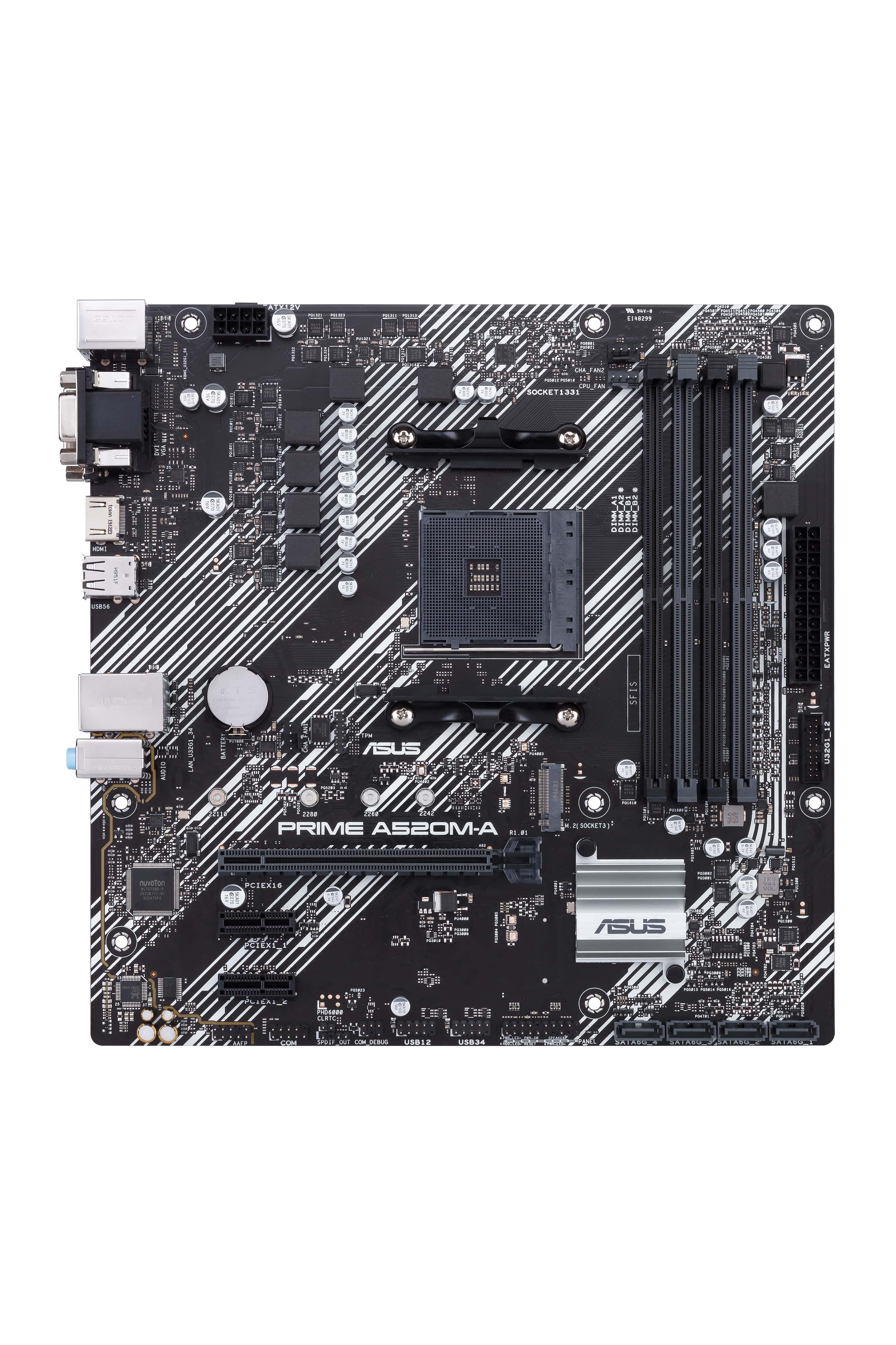 ASUS PRIME A520M-A II/CSM AMD A520 Socket AM4 micro ATX (90MB17H0-M0EAYC) thumbnail