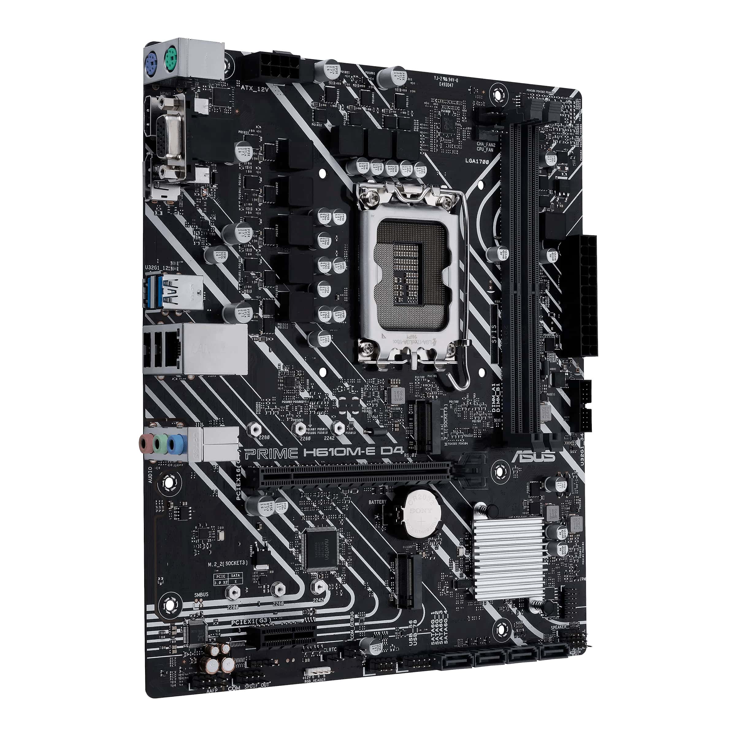 ASUS PRIME H610M-E D4-CSM Intel H610 LGA 1700 micro ATX (90MB19N0-M1EAYC) thumbnail