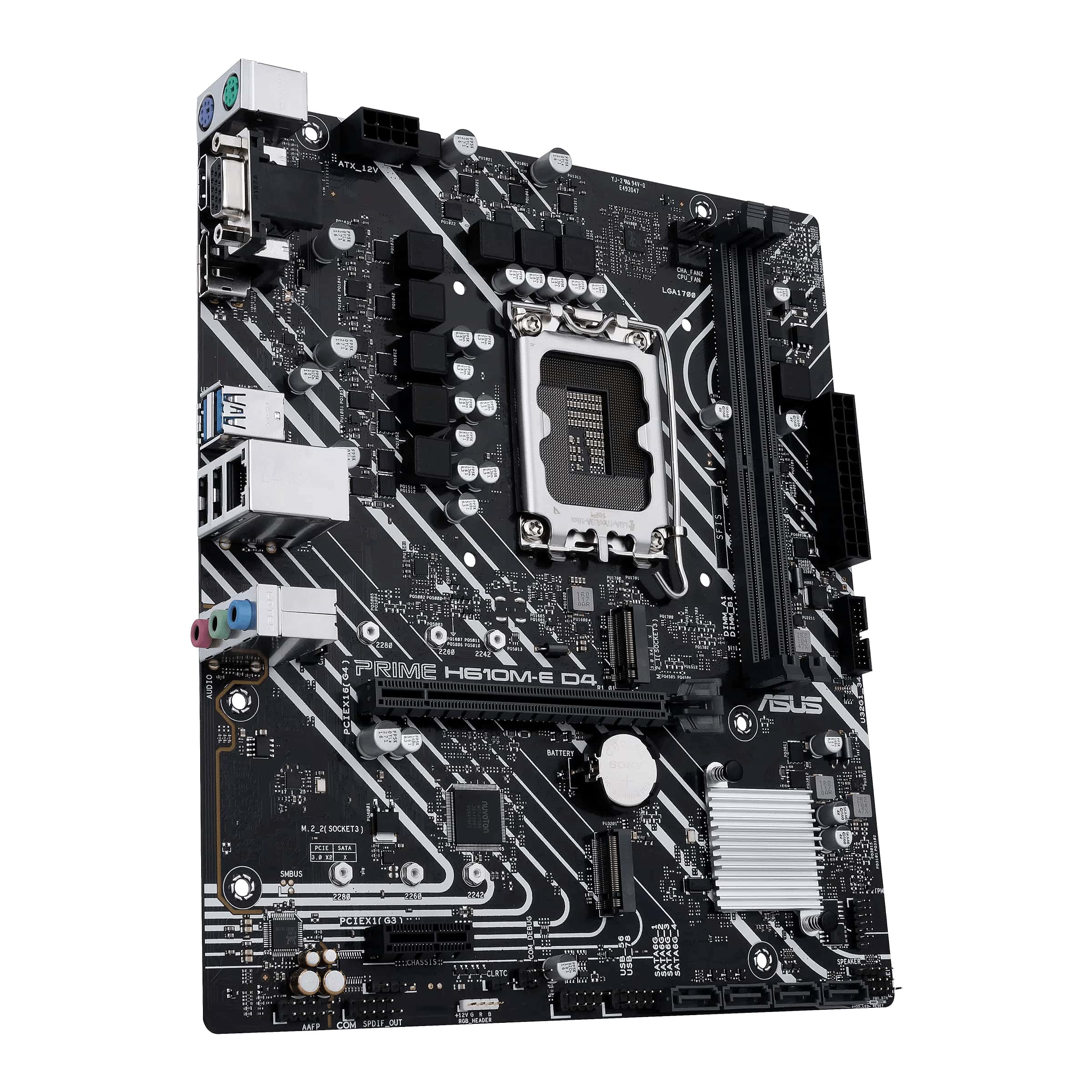 ASUS PRIME H610M-E D4-CSM Intel H610 LGA 1700 micro ATX (90MB19N0-M1EAYC) thumbnail