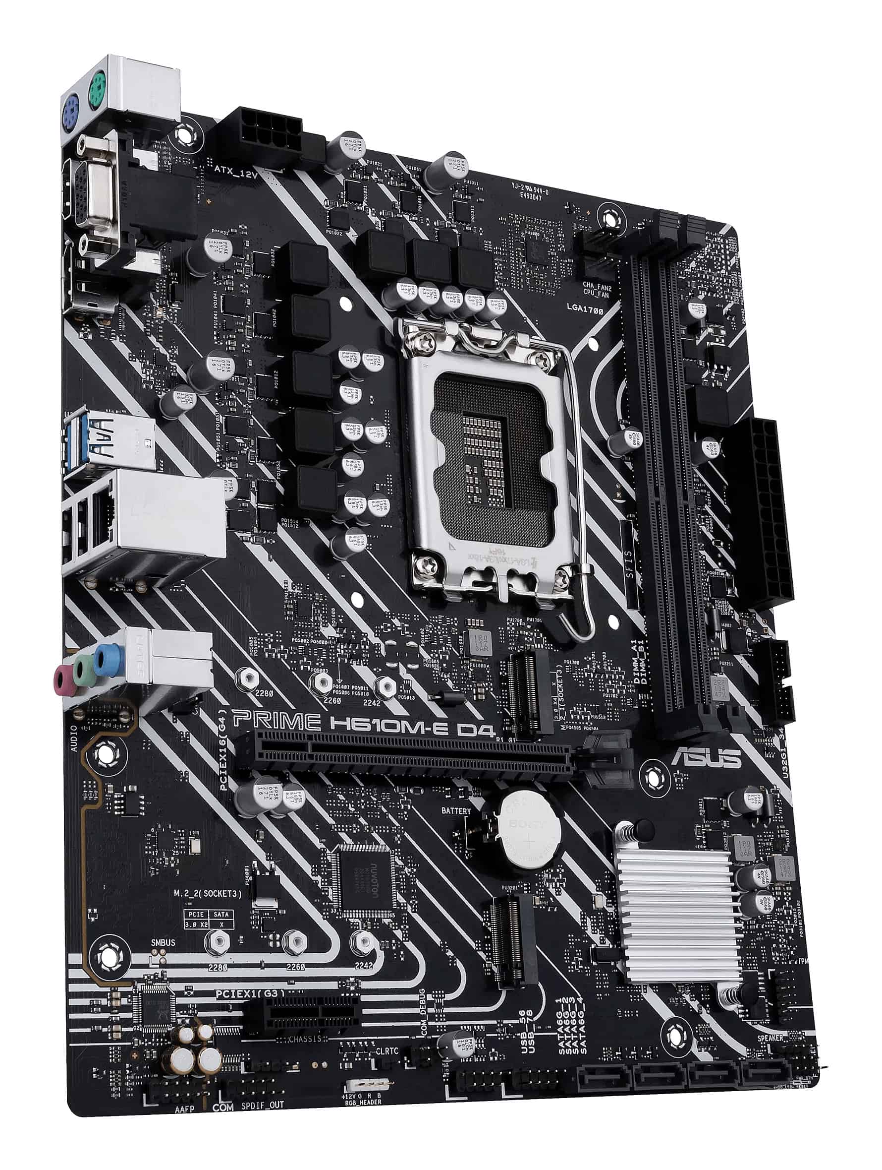 ASUS PRIME H610M-E D4-CSM Intel H610 LGA 1700 micro ATX (90MB19N0-M1EAYC) thumbnail