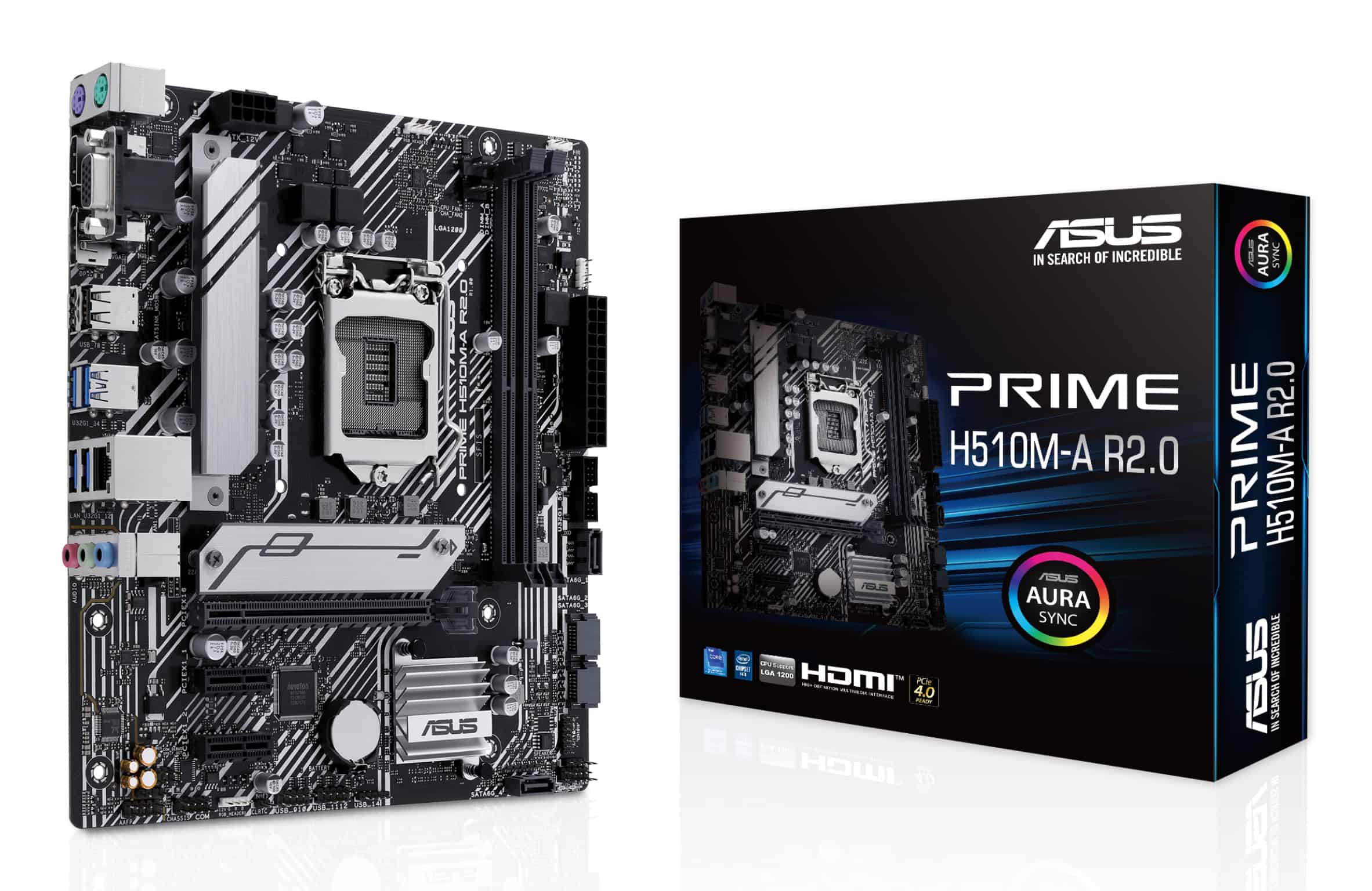 ASUS PRIME H510M-A R2.0 Intel H510 LGA 1200 (Socket H5) micro ATX (90MB1FP0-M0EAY0) thumbnail