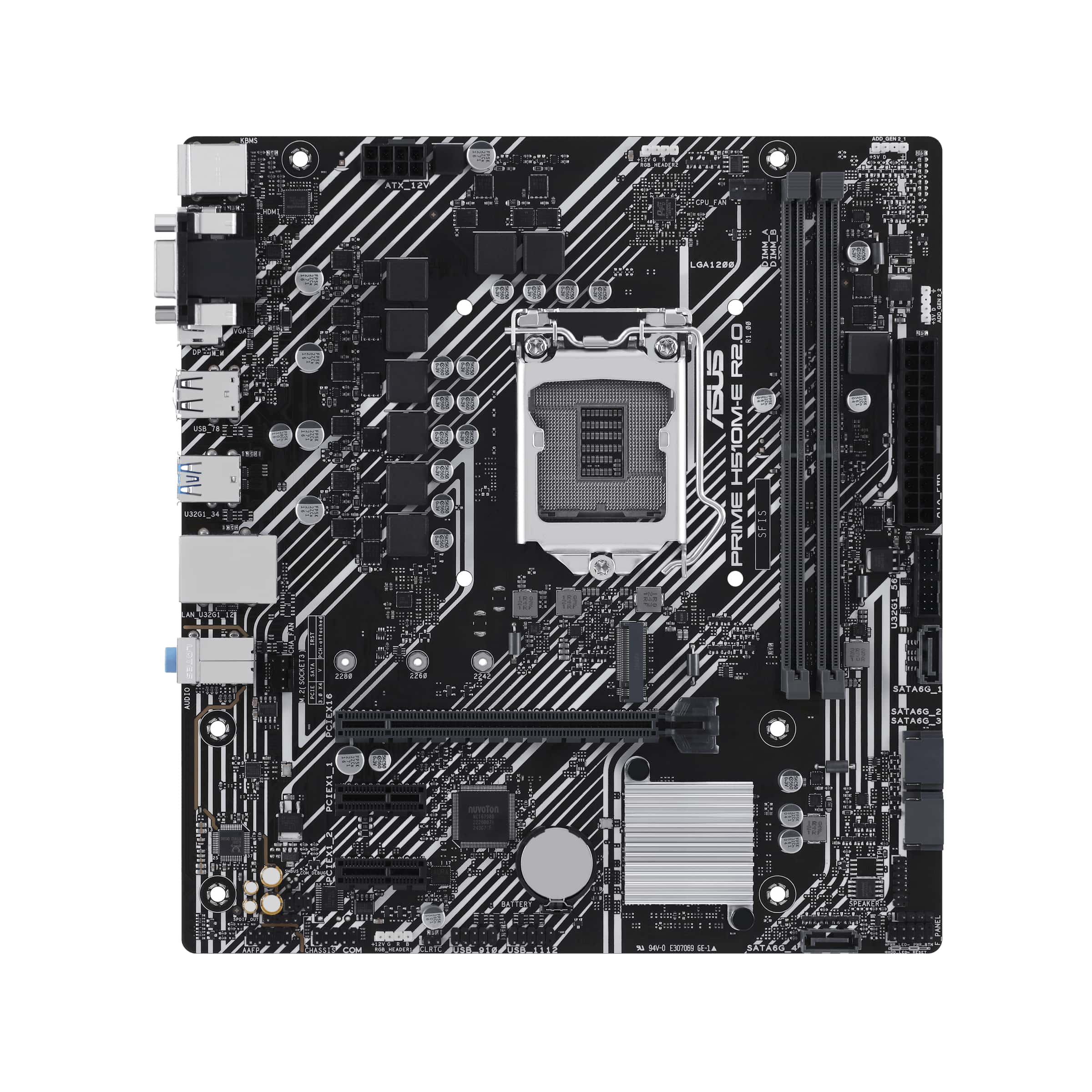 ASUS PRIME H510M-E R2.0 Intel H470 LGA 1200 (Socket H5) micro ATX (90MB1FQ0-M0EAY0) thumbnail