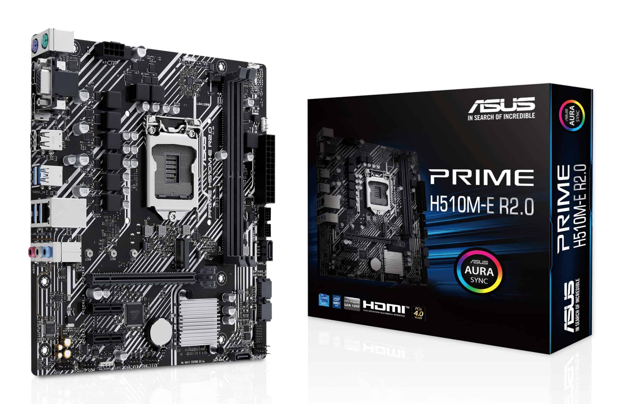 ASUS PRIME H510M-E R2.0 Intel H470 LGA 1200 (Socket H5) micro ATX (90MB1FQ0-M0EAY0) thumbnail