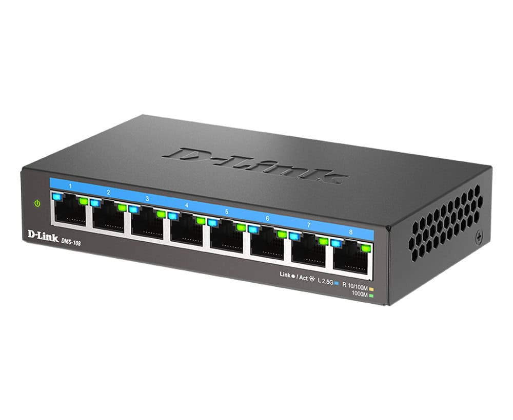 D-Link 8-poorts 2,5G Multi-Gigabit Desktop Switch (DMS-108/E) thumbnail