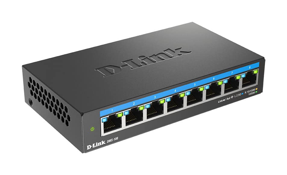 D-Link 8-poorts 2,5G Multi-Gigabit Desktop Switch (DMS-108/E) thumbnail