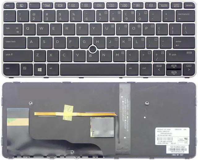 HP SPS-KEYBOARD BACKLIT W/POINT STICK EURO (826630-B31) thumbnail