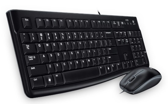 Logitech Desktop MK120 toetsenbord Inclusief muis USB Hebreeuws Zwart (920-002545) thumbnail