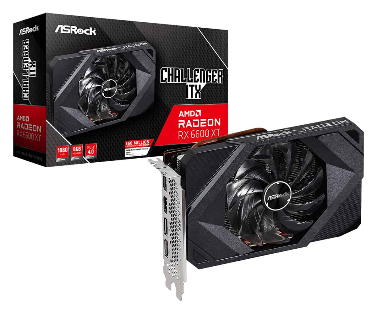Asrock Challenger RX6600XT CLI 8G AMD Radeon RX 6600 XT 8 GB GDDR6 (90-GA32ZZ-00UANF) thumbnail