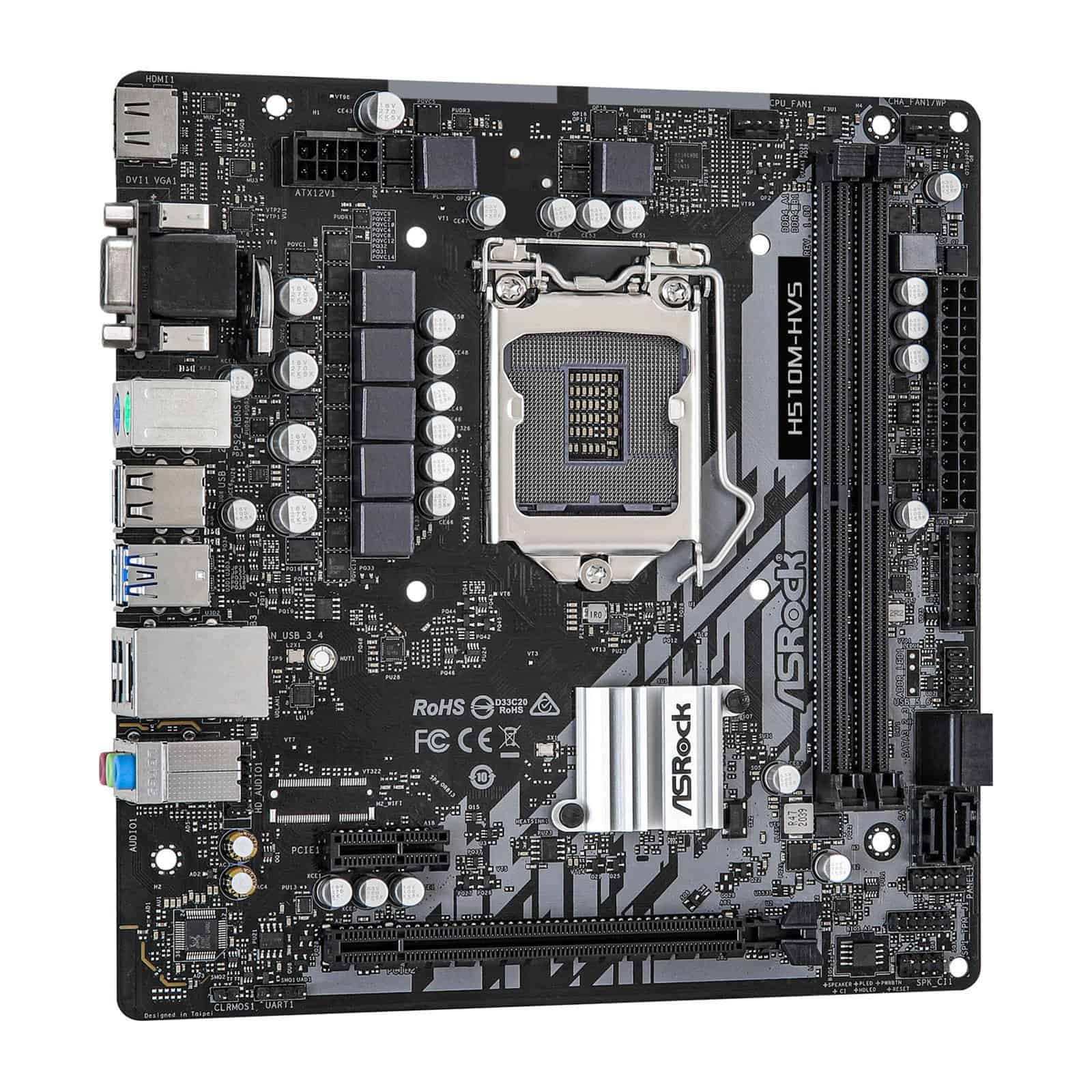 ASRock H510M-HVS m-ATX LGA1200 2 DDR4 (90-MXBG30-A0UAYZ) thumbnail