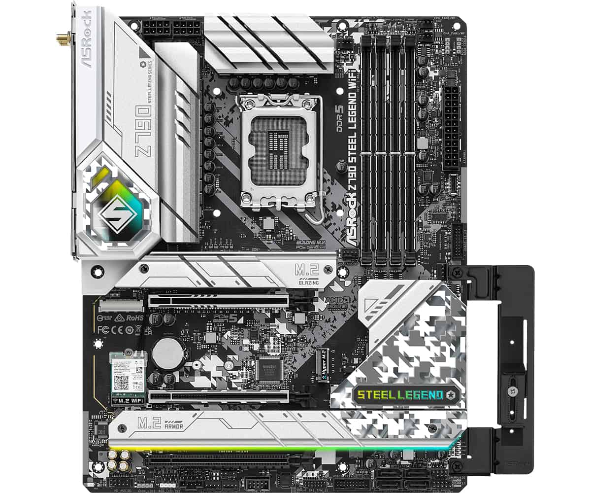 Asrock Z790 Steel Legend WiFi Intel Z790 LGA 1700 ATX (90-MXBKD0-A0UAYZ) thumbnail