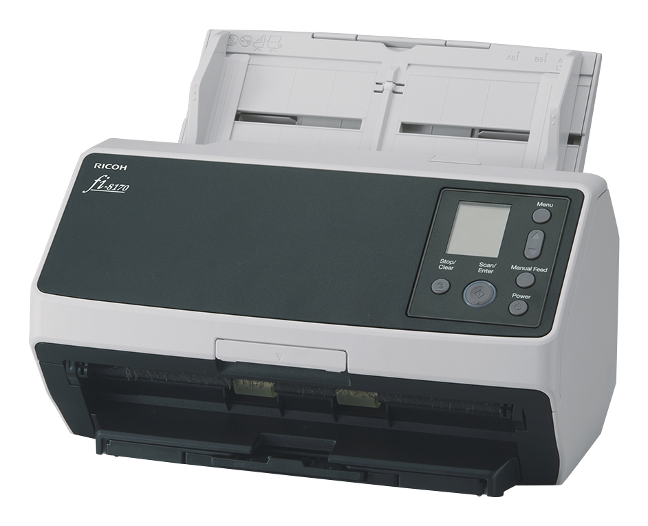 Ricoh fi-8170 ADF-/handmatige invoer scanner 600 x 600 DPI A4 Zwart, Grijs (PA03810-B051) thumbnail