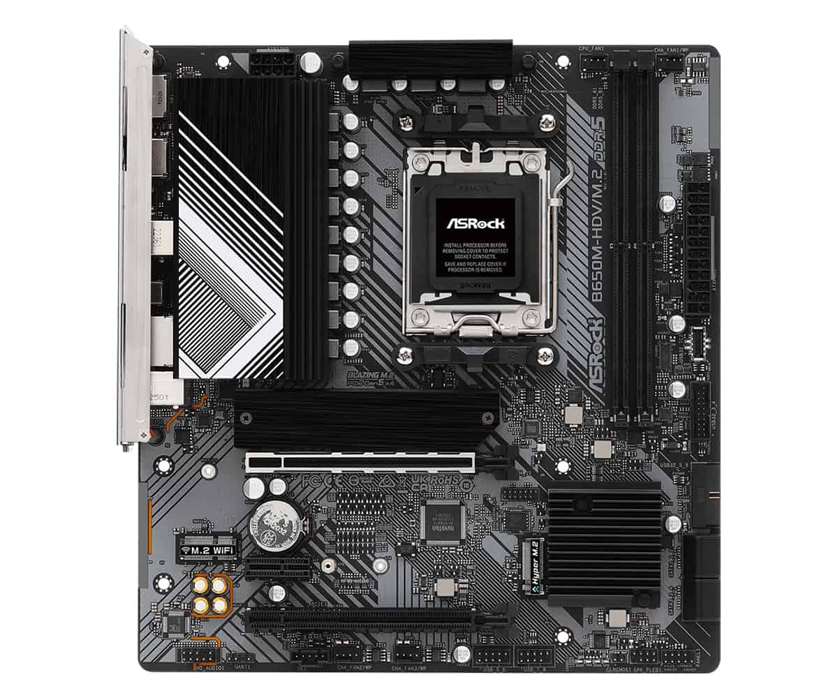Asrock B650M-HDV/M.2 AMD B650 Socket AM5 micro ATX (90-MXBLA0-A0UAYZ) thumbnail