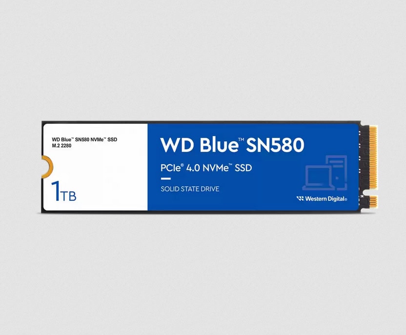 Western Digital Blue SN580 M.2 1 TB PCI Express 4.0 TLC NVMe (WDS100T3B0E) thumbnail