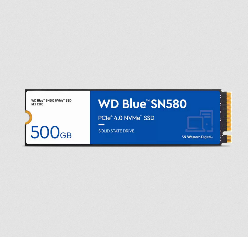Western Digital Blue SN580 M.2 500 GB PCI Express 4.0 TLC NVMe (WDS500G3B0E) thumbnail