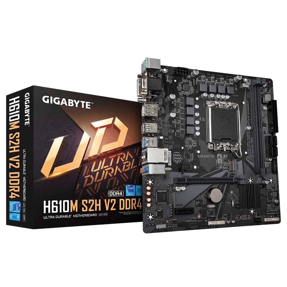 Gigabyte H610M S2H V2 DDR4 (rev. 1.0) Intel H610 Express LGA 1700 micro ATX (H610M-S2H-V2-DDR4) thumbnail