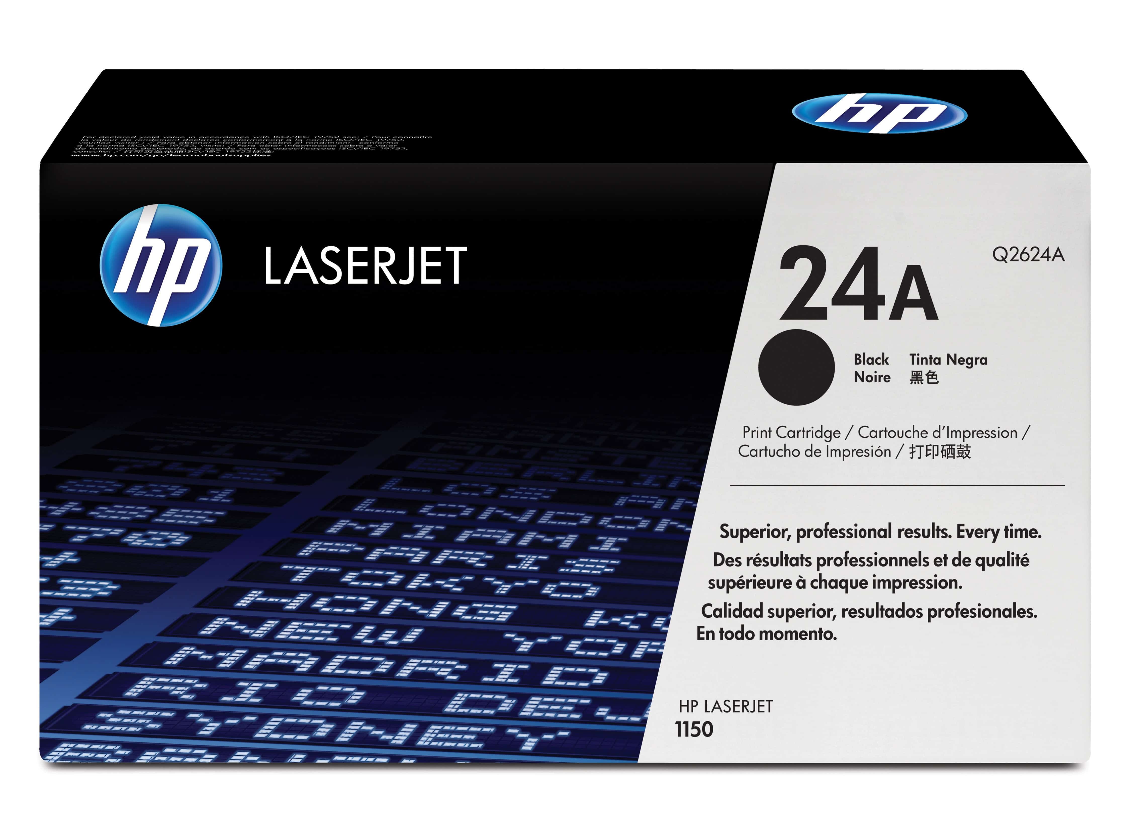 HP 24A Black Original LaserJet Toner Cartridge tonercartridge 1 stuk(s) Origineel Zwart (Q2630) thumbnail