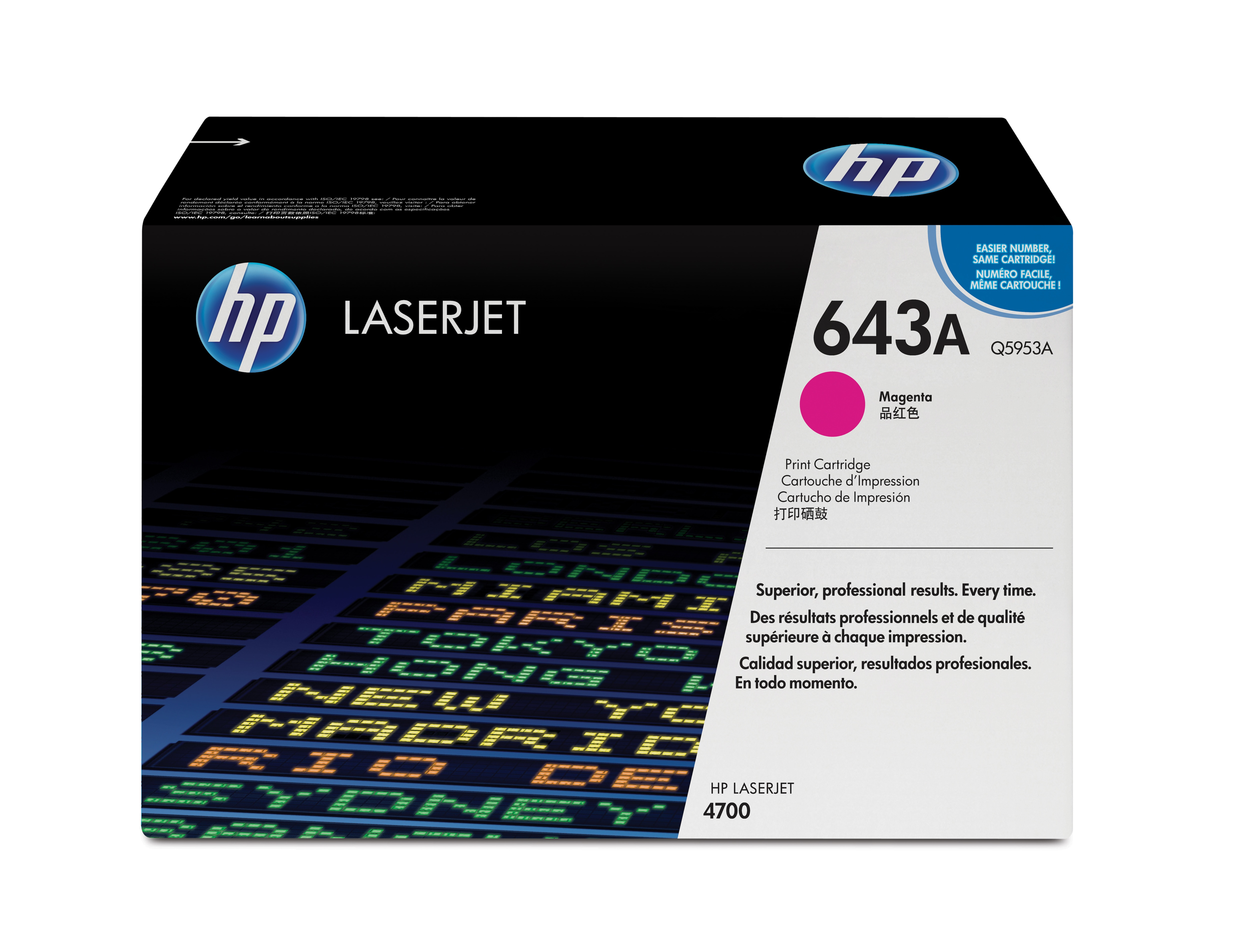 HP 643A originele magenta LaserJet tonercartridge (Q5968) thumbnail