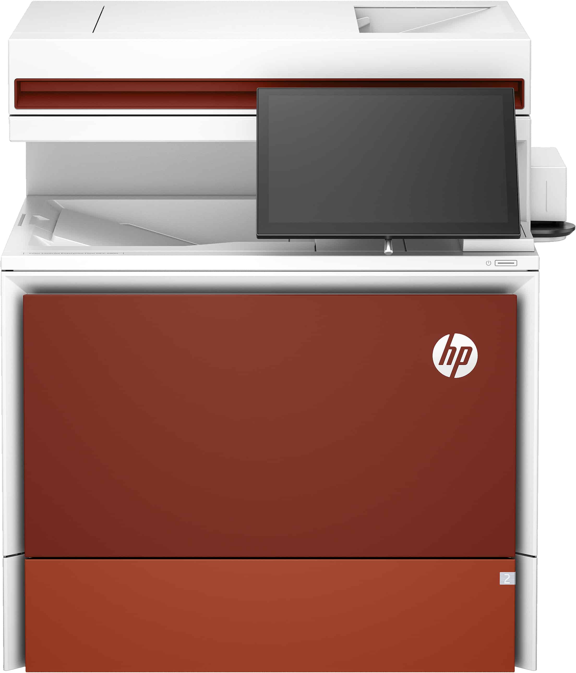HP Color LaserJet Enterprise Flow MFP 5800zf-printer, Printen, kopiëren, scannen, faxen, Automatische documentinvoer; optionele high-capacity laden; Touchscreen; TerraJet-cartridge (58R10A) thumbnail