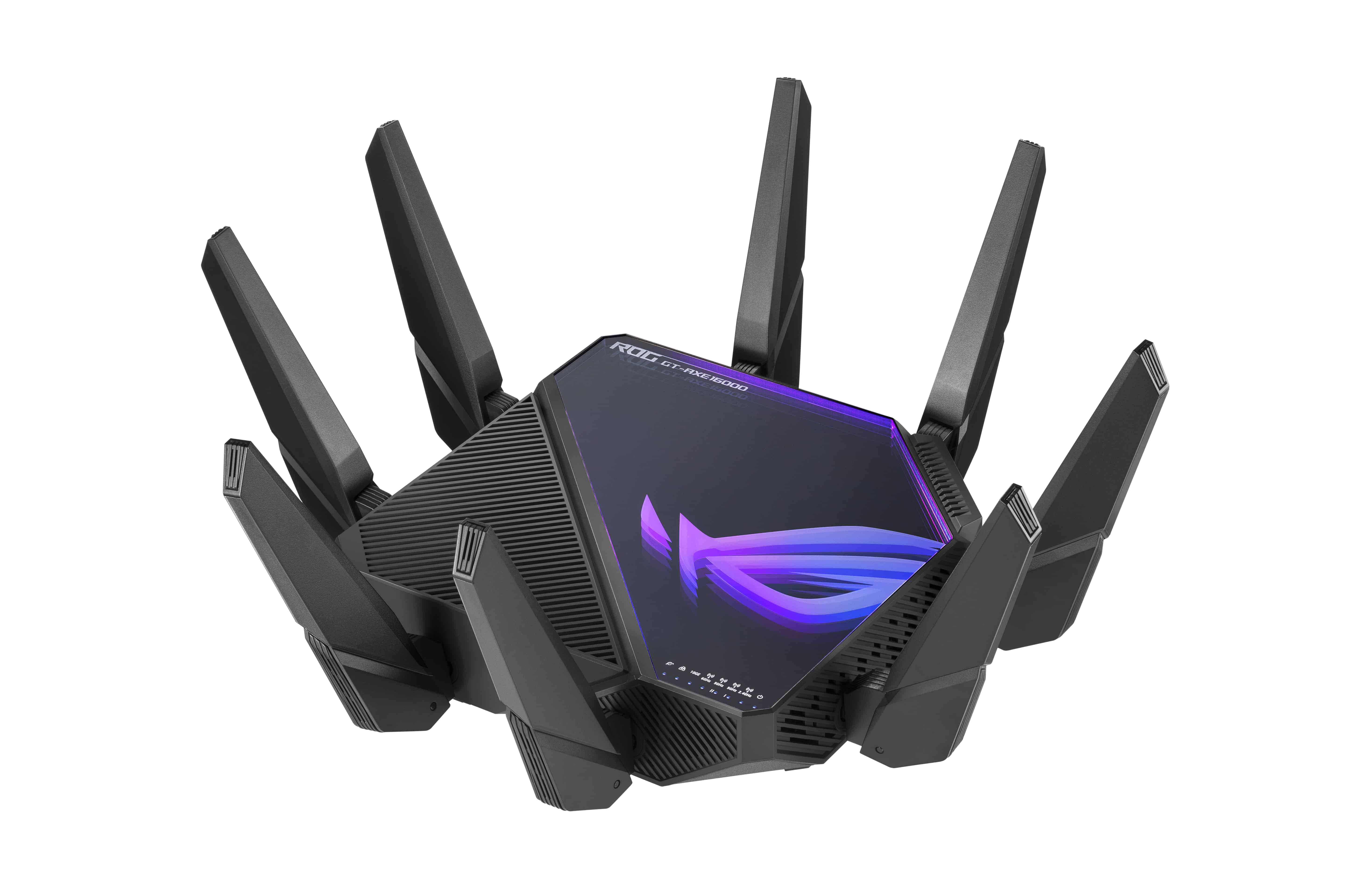 ASUS ROG Rapture GT-AXE16000 draadloze router 10 Gigabit Ethernet Tri-band (2,4 GHz / 5 GHz / 6 GHz) Zwart (90IG06W0-MU2A10) thumbnail