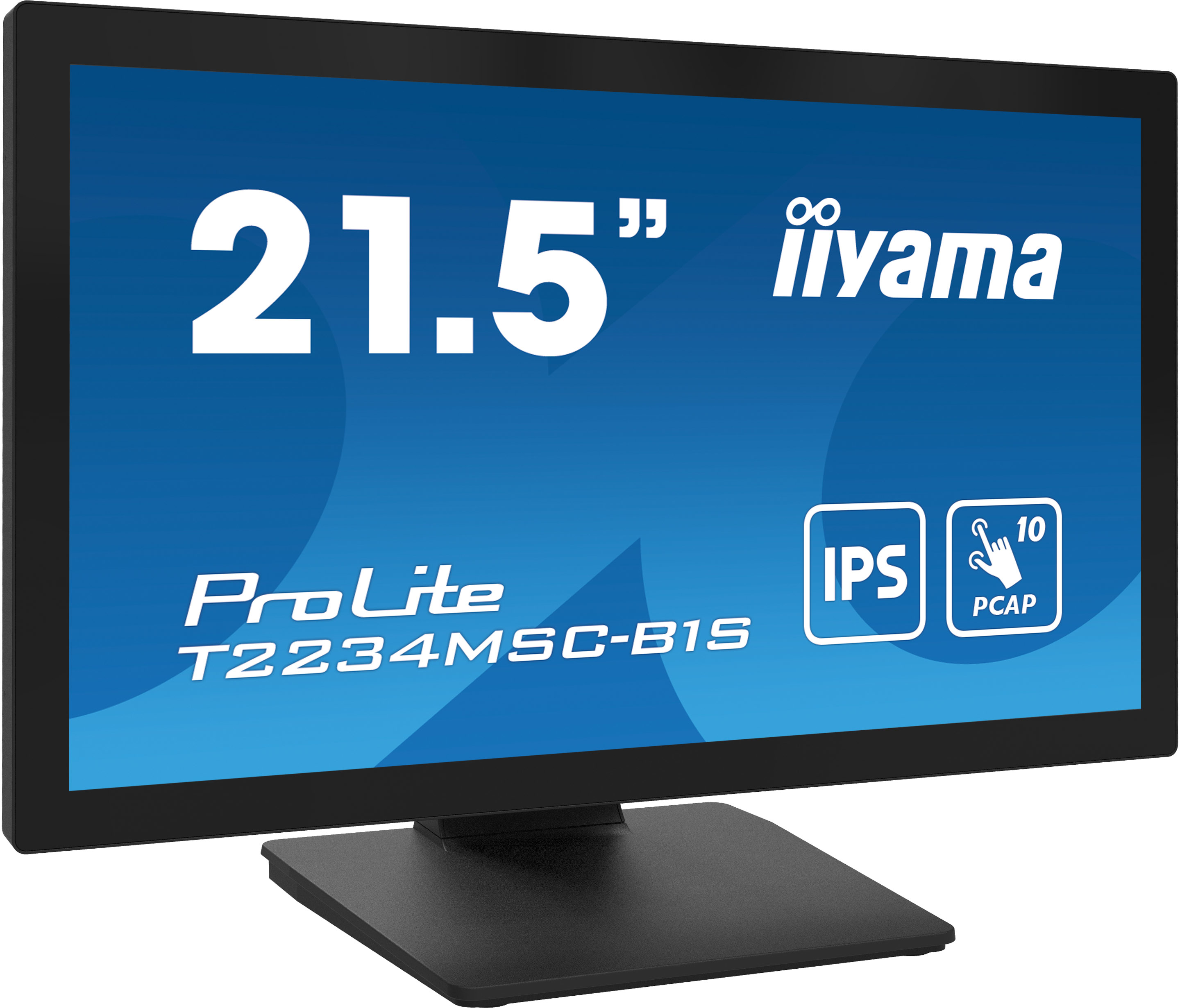iiyama ProLite T2234MSC-B1S computer monitor 54,6 cm (21.5") 1920 x 1080 Pixels Full HD Touchscreen Zwart (T2234MSC-B1S) thumbnail