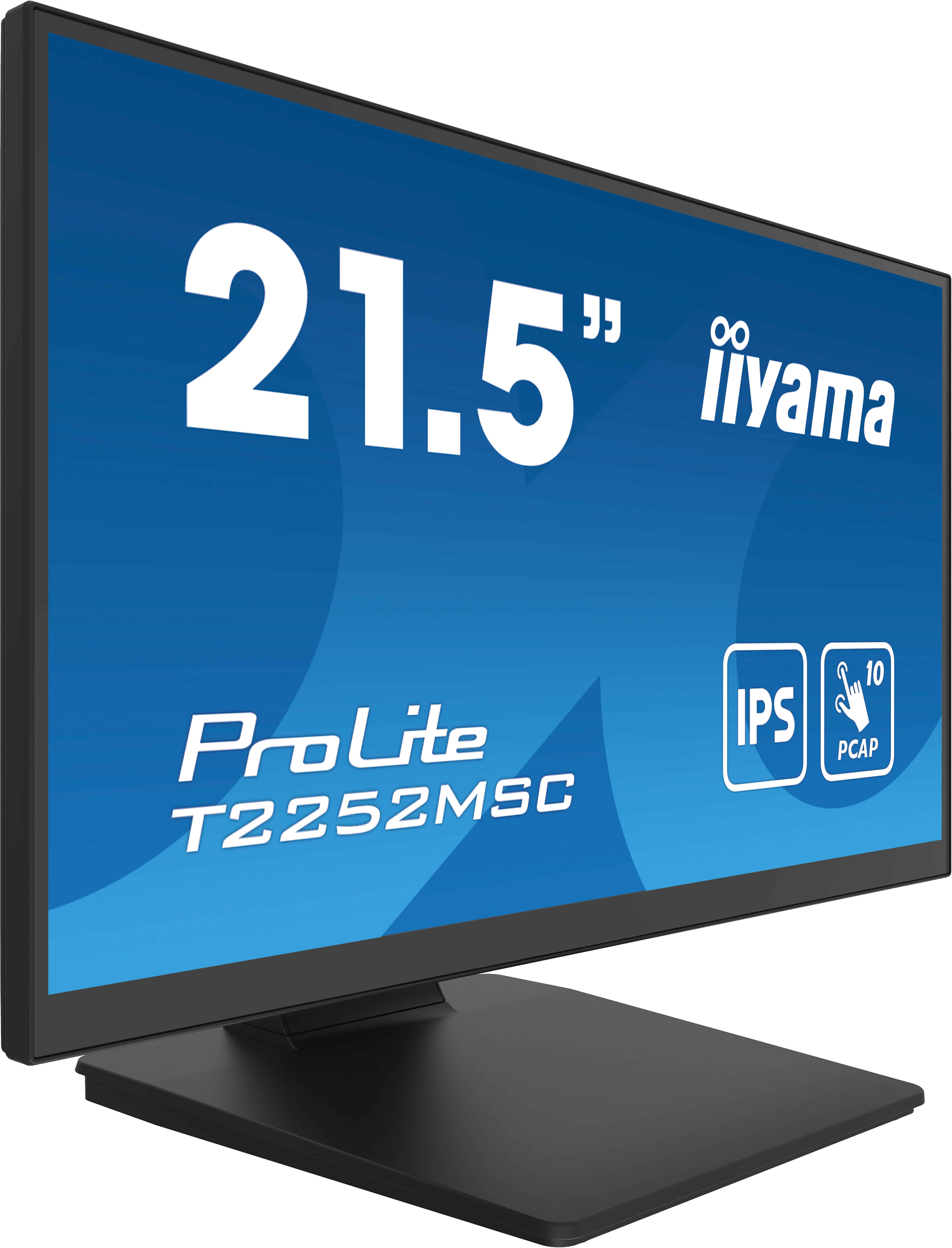 iiyama ProLite T2252MSC-B2 computer monitor 54,6 cm (21.5") 1920 x 1080 Pixels Full HD LCD Touchscreen Zwart (T2252MSC-B2) thumbnail