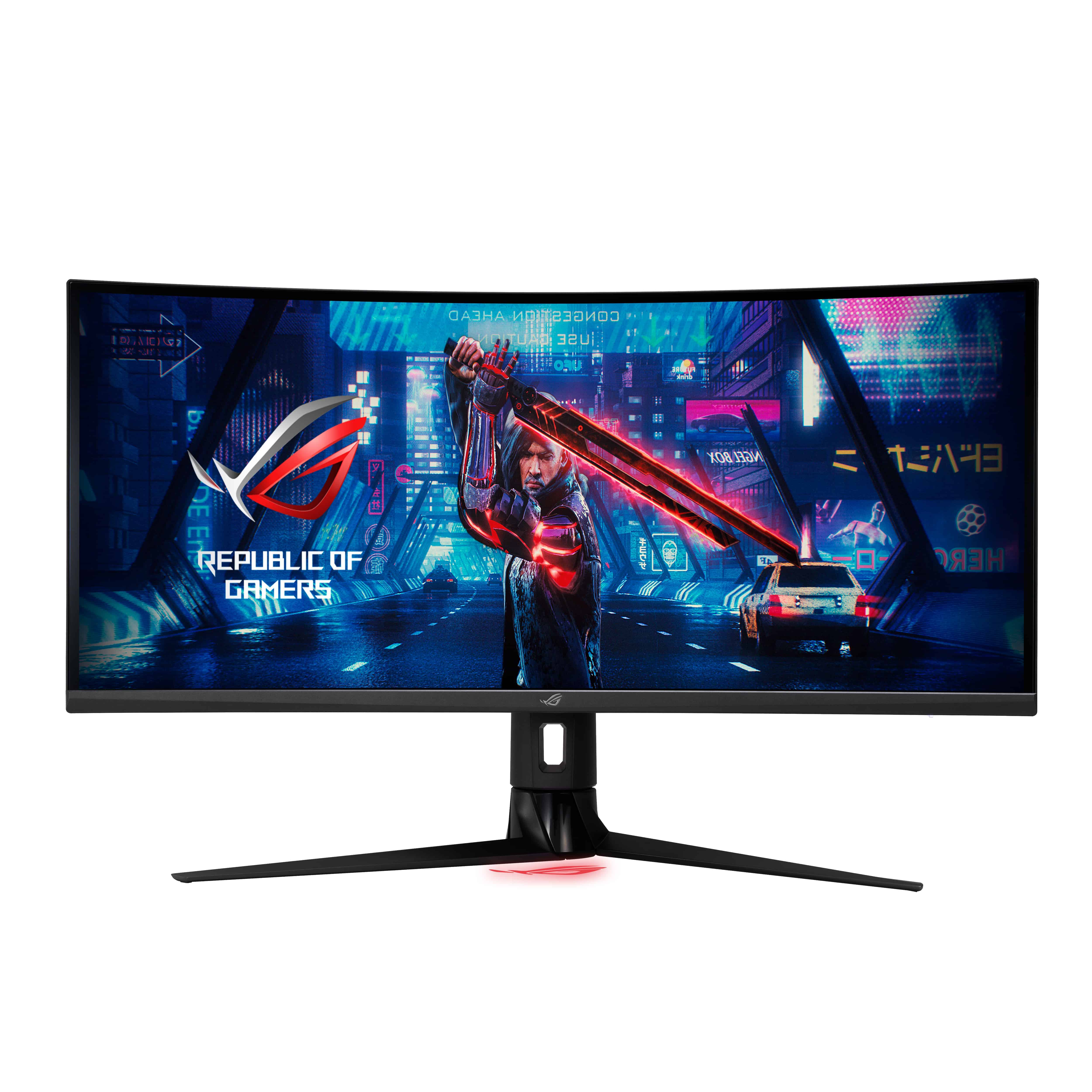 ASUS ROG Strix XG349C 86,7 cm (34.1) 3440 x 1440 Pixels UltraWide Quad HD Zwart (90LM06V0-B01A70) thumbnail