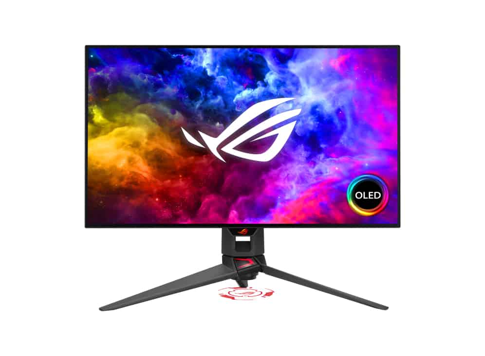 ASUS ROG Swift OLED PG27AQDM 67,3 cm (26.5) 2560 x 1440 Pixels Wide Quad HD Zwart (90LM08Q0-B01A70) thumbnail