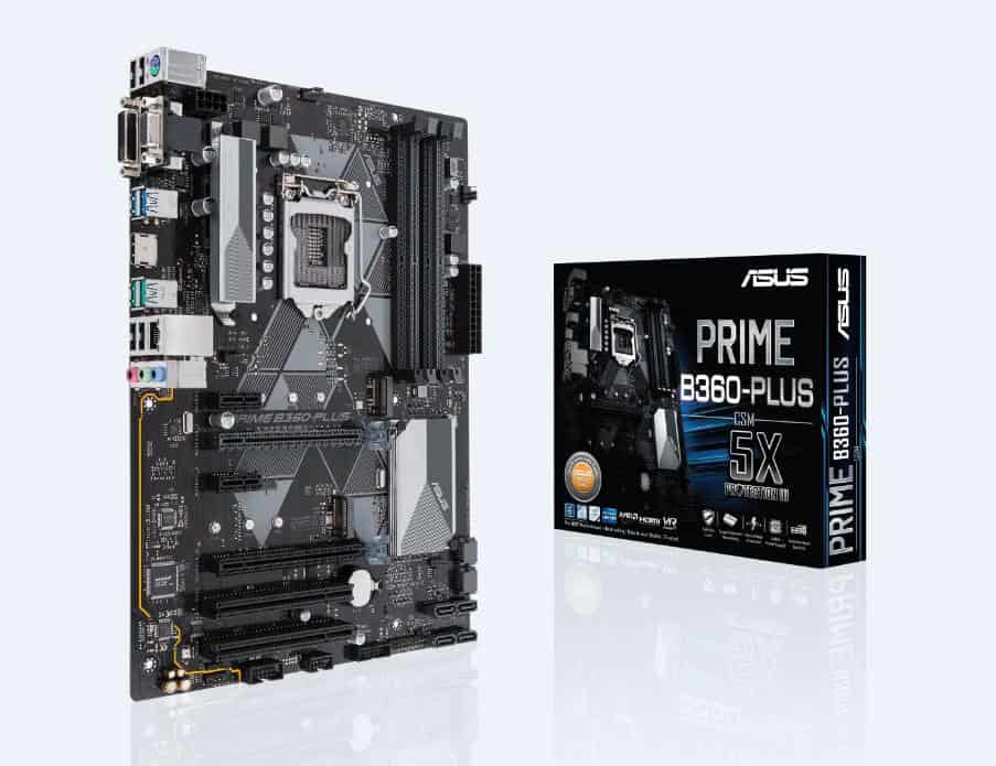 ASUS PRIME B360-PLUS Intel® B360 LGA 1151 (Socket H4) ATX (90MB0WB0-M0EAY0) thumbnail