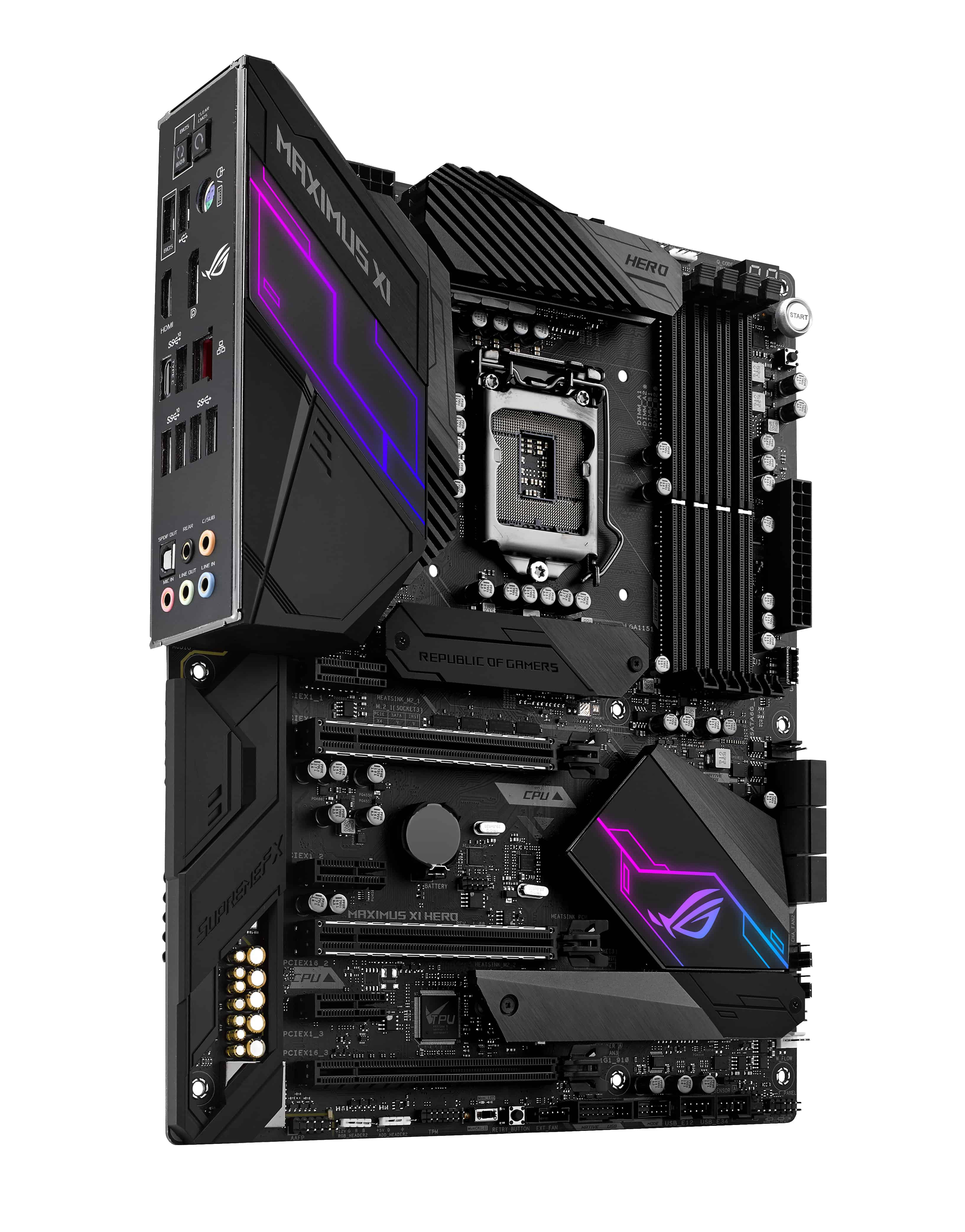 ASUS ROG MAXIMUS XI HERO Intel Z390 LGA 1151 (Socket H4) ATX (90MB0XS0-M0EAY0) thumbnail