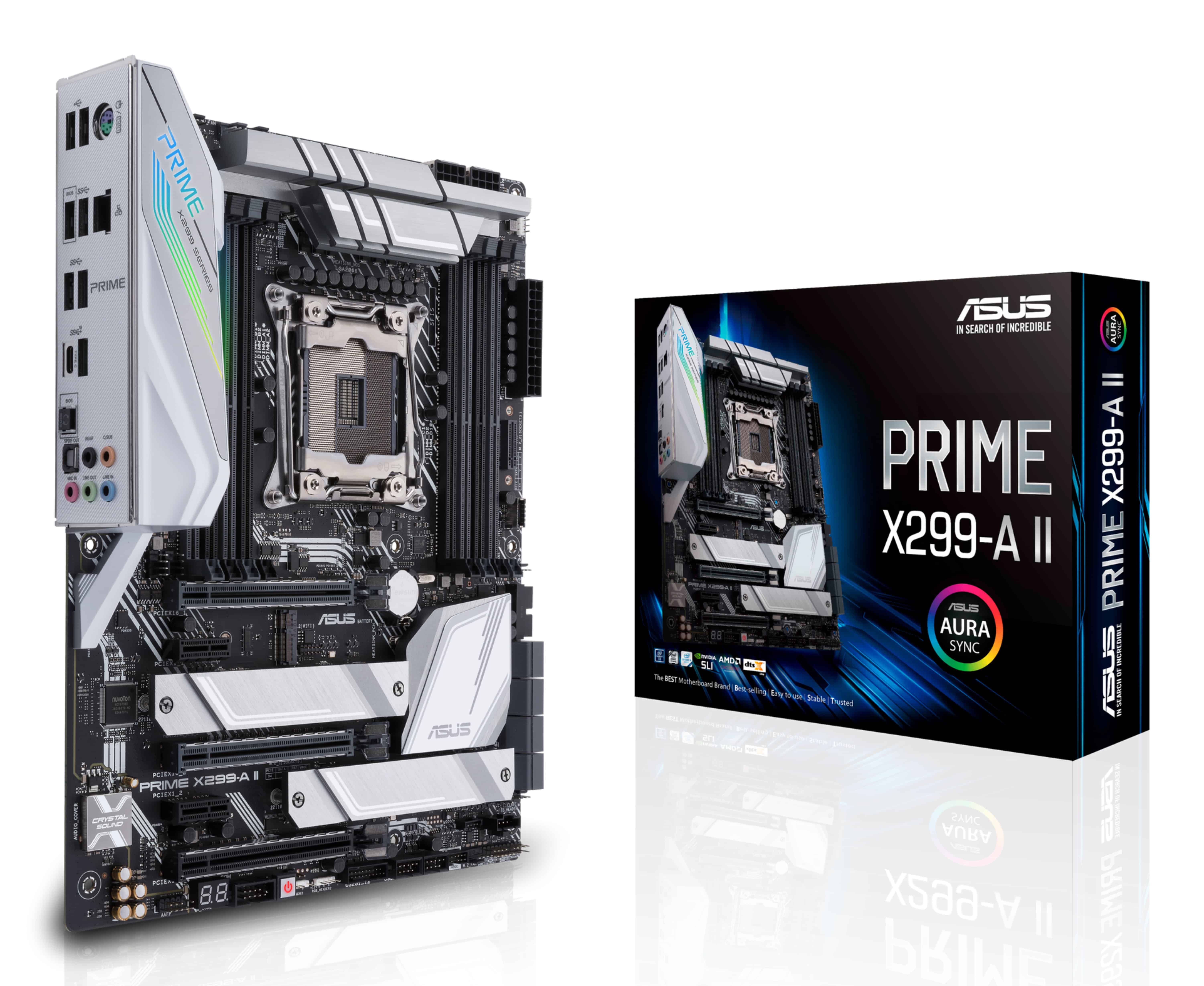 ASUS Prime X299-A II Intel® X299 LGA 2066 (Socket R4) ATX (90MB11F0-M0EAY0) thumbnail