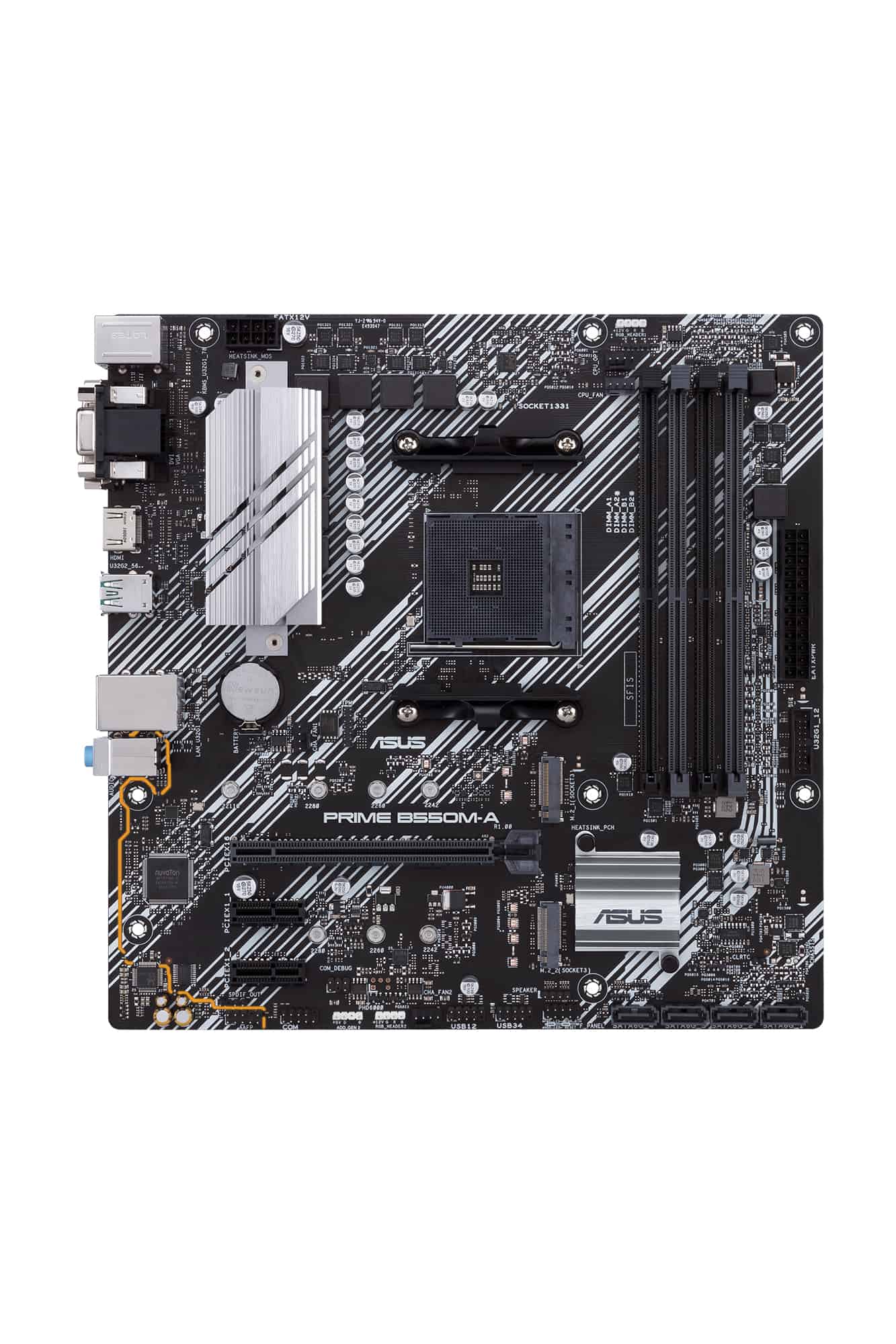 ASUS PRIME B550M-A AMD B550 Socket AM4 micro ATX (90MB14I0-M0EAY0) thumbnail