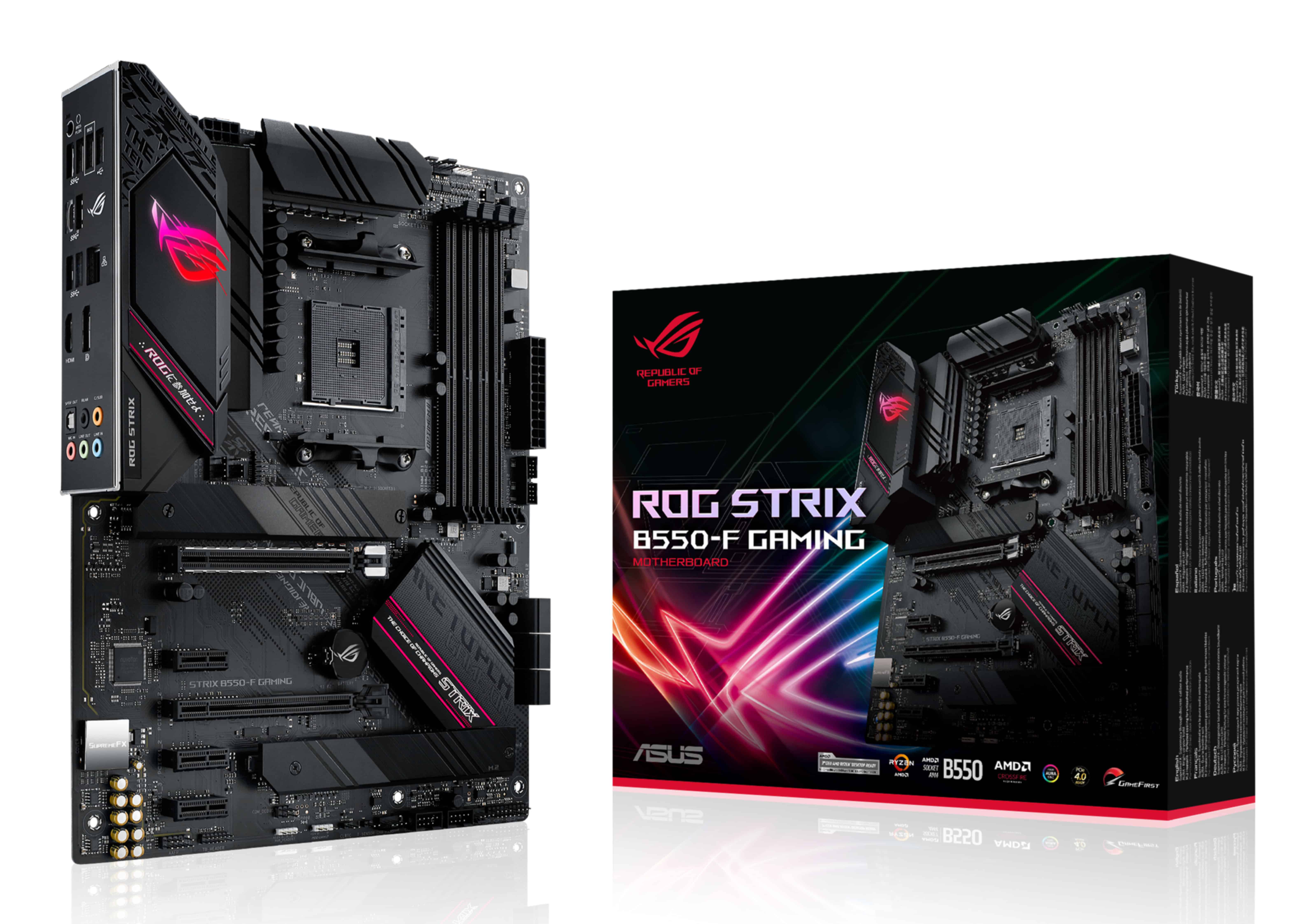 ASUS ROG STRIX B550-F GAMING AMD B550 Socket AM4 ATX (90MB14S0-M0EAY0) thumbnail