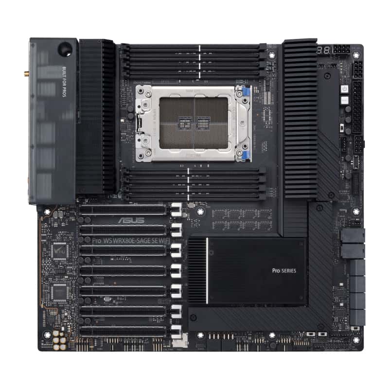 ASUS WRX80E-SAGE SE WIFI AMD WRX80 Socket SP3 Verlengd ATX (90MB1590-M0EAY0) thumbnail