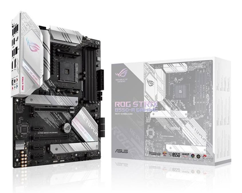ASUS ROG STRIX B550-A GAMING AMD B550 Socket AM4 ATX (90MB15J0-M0EAY0) thumbnail