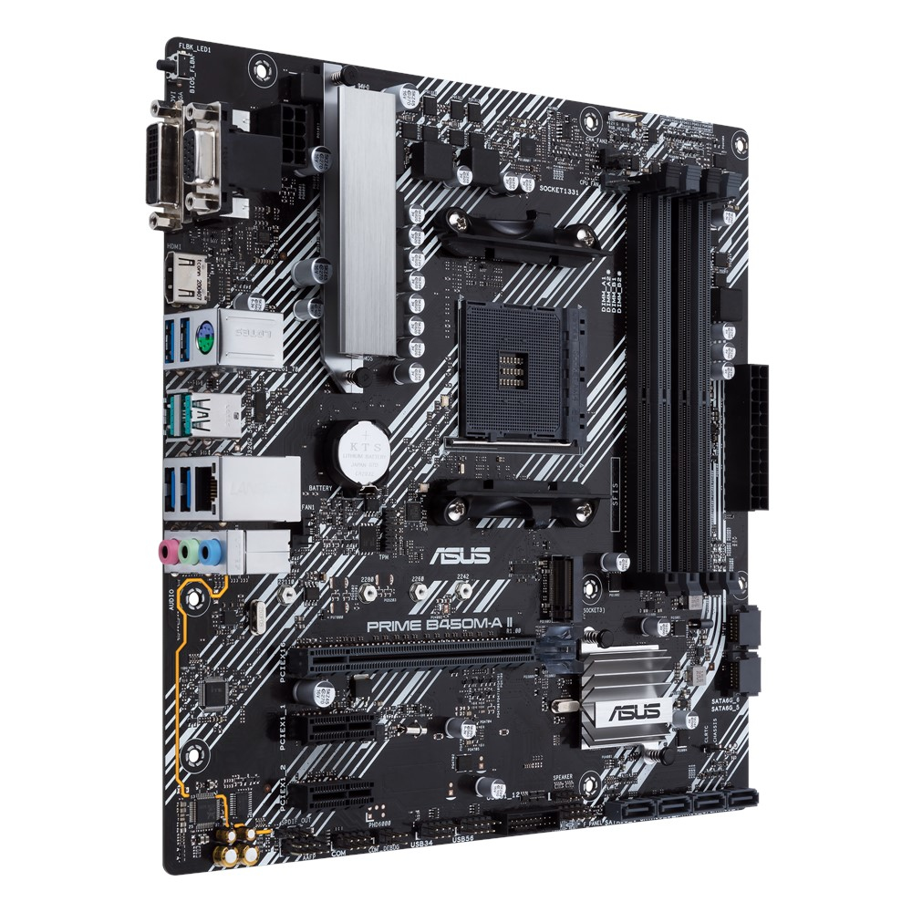 ASUS PRIME B450M-A II AMD B450 Socket AM4 micro ATX (90MB15Z0-M0EAY0) thumbnail