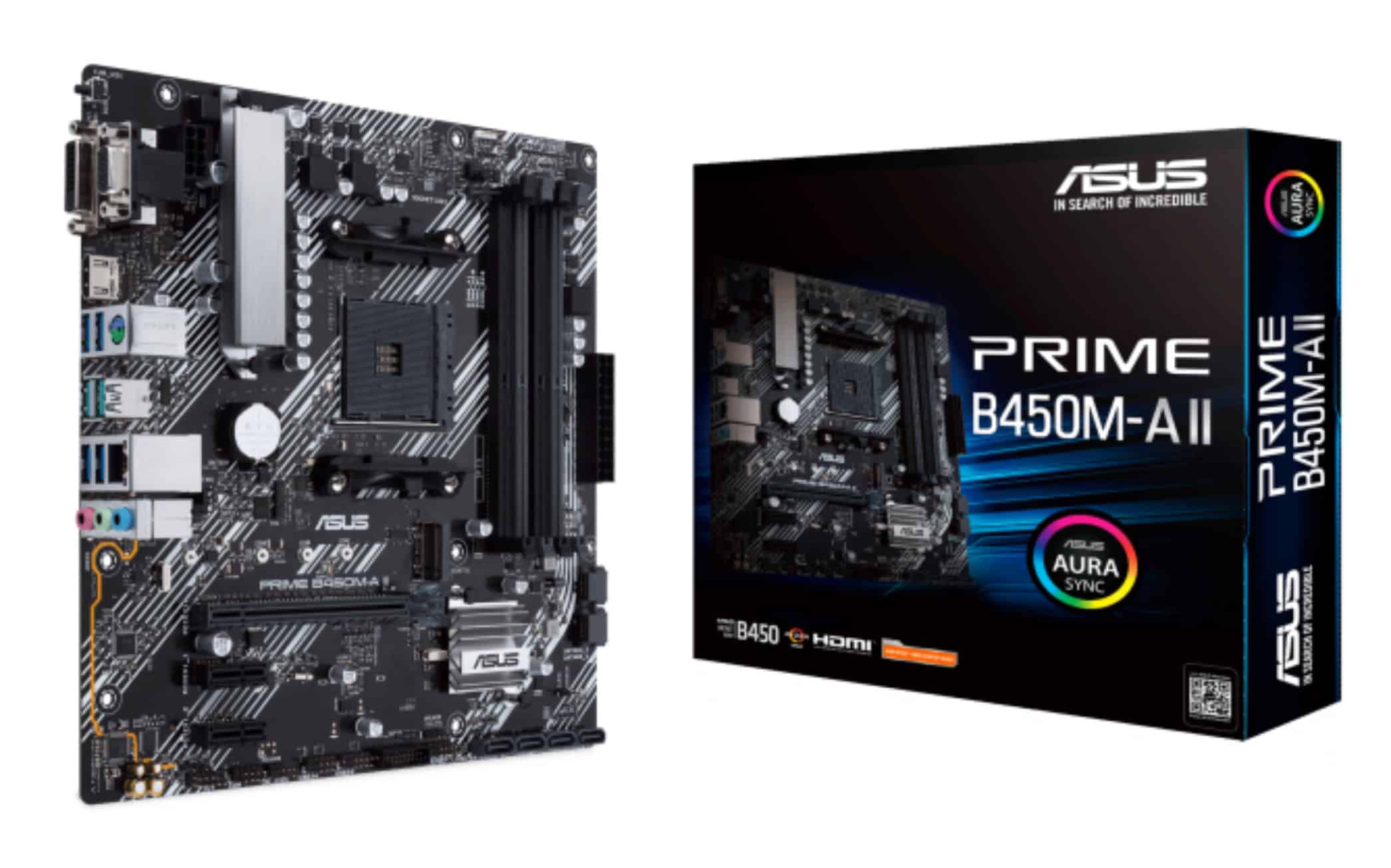 ASUS PRIME B450M-A II AMD B450 Socket AM4 micro ATX (90MB15Z0-M0EAY0) thumbnail