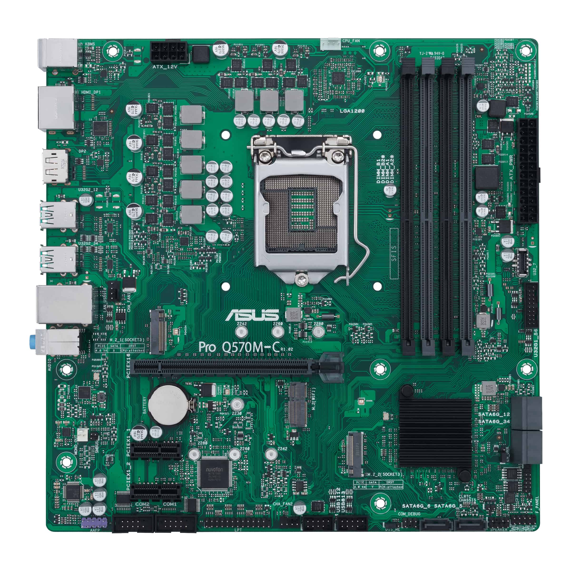 ASUS PRO Q570M-C/CSM Intel Q570 LGA 1200 micro ATX (90MB1700-M0EAYC) thumbnail