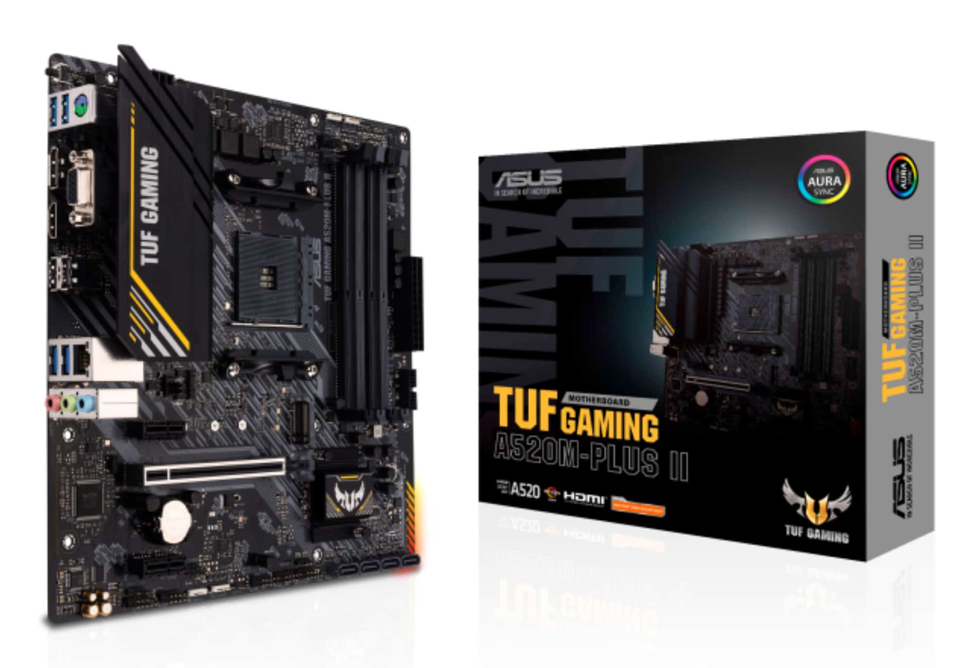 ASUS TUF GAMING A520M-PLUS II AMD A520 Socket AM4 micro ATX (90MB17G0-M0EAY0) thumbnail