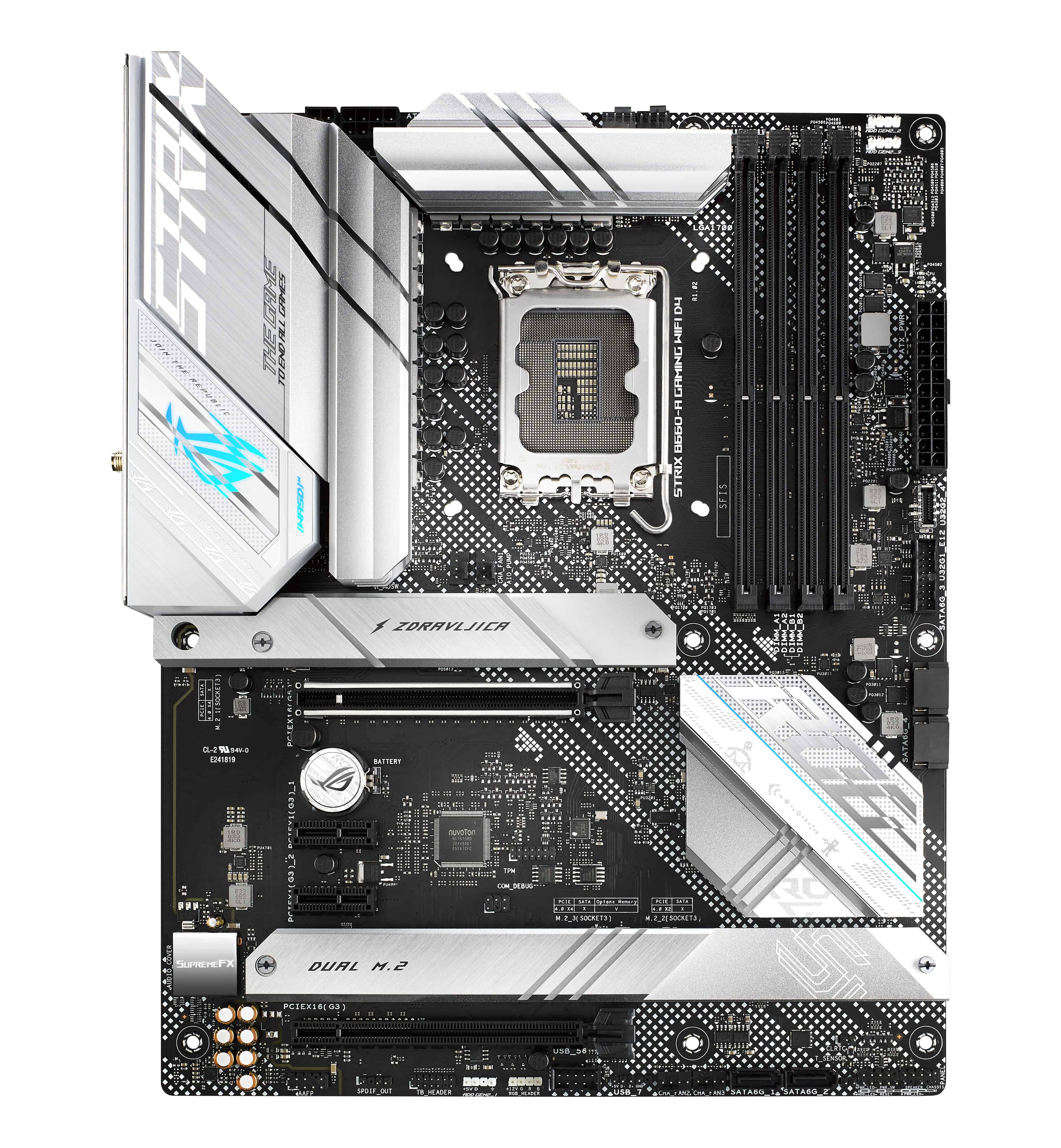 ASUS ROG STRIX B660-A GAMING WIFI D4 Intel B660 LGA 1700 ATX (90MB18S0-M1EAY0) thumbnail